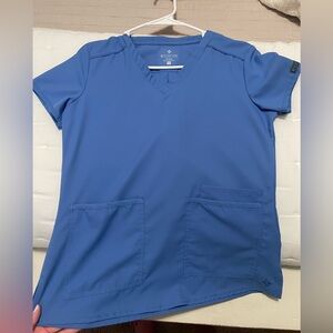 Ceil Blue Med Couture Scrub Set